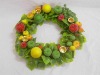 Wreath with candle holder