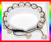 10-11mm AAA potato pearl cross leather bracelet PB061