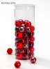 red round glass beads for decoration in PVC box packing