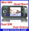 Mini N85 Mini Dual SIM Mobile Quad Band with Dual Sliding