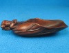 Japanese Wood/Bone Tea Scoop Netsuke