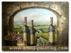 Still Life Oil Painting, Wine Oil Painting(Impressionist)