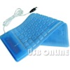 USB 85key Portable Glow LED Flexible Keyboard for PC Washable