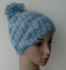 80% Poly 20% Nylon Hand Knit Fashion Beanie