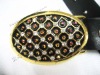 Fashion buckle, Fashion oval crystal belt buckles