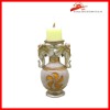 Polyresin decorative candle holder