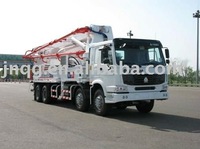 Truck-mounted concrete pump