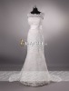 Nice Sheath Column Ivory Lace Bridal dresses 2012