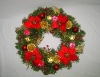 Wreath with candle holder