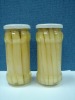 370ML 14cm all white peeled asparagus spears in jars - 722