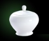 bone china sugar pot(with lid)