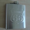 embossed hip flask