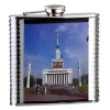 Duplex steel hip flasks with printed pictures