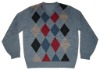 Men's argyle sweater