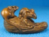 Japanese wood netsuke