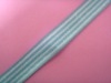 polyester silver metallic woven ribbon