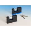 plastic painted rectangle iron padlock