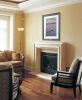 stone fireplace