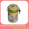 Ceramic colorful canisters