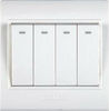 DELIXI T864KA Four Gang One Way Wall Switch