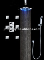 concealed led rainfall shower set bath shower set led shower set