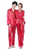 summer Cheap Sexy Loose Satin couple Pajamas A128582