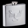 embossed hip flask