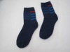 Cotton mens socks with jacquard logo