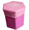 Hexagonal storage stool