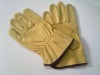 cow grain leather safety glove