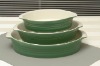 Rectangle plate-green