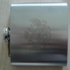 embossed hip flask