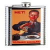 Duplex steel hip flasks with printed pictures