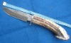 damascus knife / damascus steel knife / damascus hunting knife / damascus knife with deer stag handle