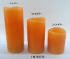 pillar LED candle - dripping finish