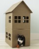 cardboard cottage,cardboard playhouse,pet cardboard cottage