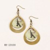 Hollow Shell Drop Earrings Teardrop Earrings Effiel Tower Drop Earrings