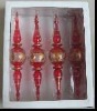 glass christmas ball 4 pcs for 1 set