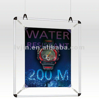 Silver aluminium poster stretcher frame