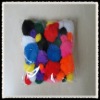 4.5cm-1.0cm pompons,100pcs/bag with assorted color