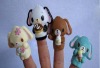 PVC soft animal finger puppets: rabbit