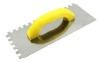 Plastic handle plastering trowels