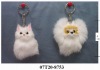 Lovely Cat & Dog handCraft of rabbit fur -keychain ! BEST PRICE!